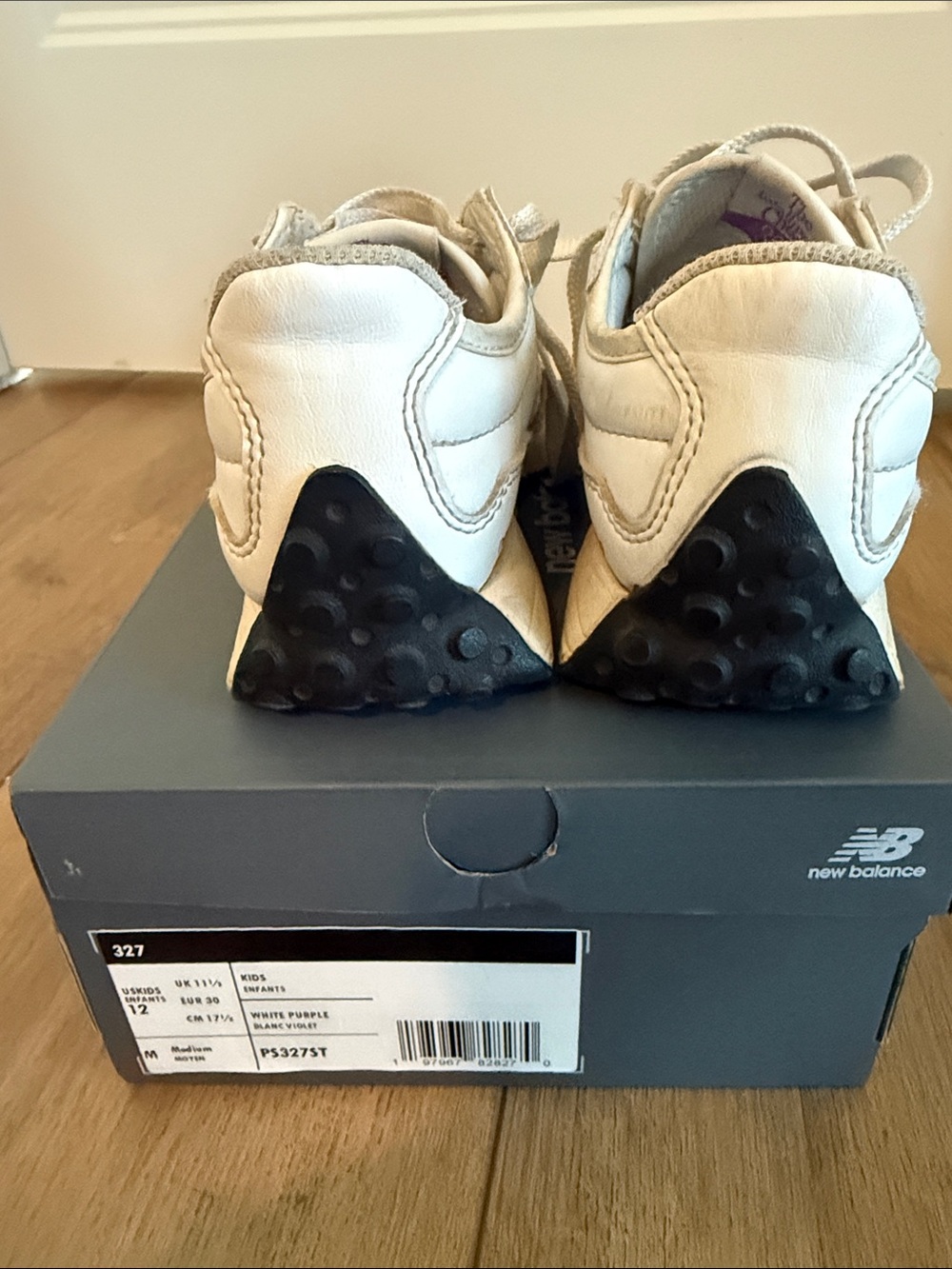 New Balance Kids' 327 Sneakers with Purple Accent - Picture 3 of 3